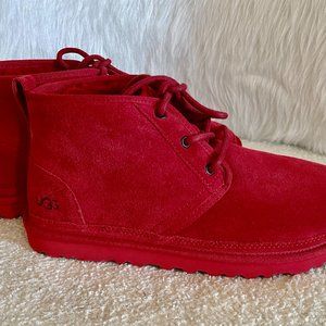 NEW AUTHENTIC UGG MENS' NEUMEL BOOT "SAMBA RED" US 10